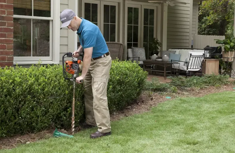 setting termite bait